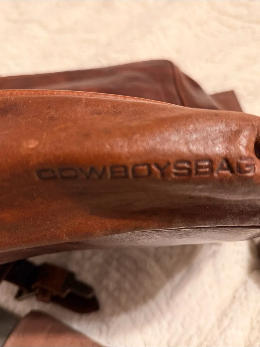 Cowboysbag Genuine Leather Messenger / Shoulder Bag – Distressed Brown (For Men)